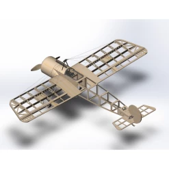 DW Hobby Fokker Eindecker III 1.5m (CNC Wood Kit + Motor) -Speelgoed Vliegtuig Winkel dw hobby fokker eindecker iii 15m cnc wood kit motor 2