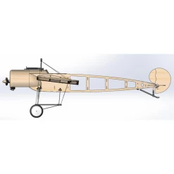 DW Hobby Fokker Eindecker III 1.5m (CNC Wood Kit + Motor) -Speelgoed Vliegtuig Winkel dw hobby fokker eindecker iii 15m cnc wood kit motor 4