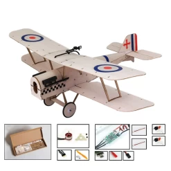 DW Hobby SE5A 0.38m Micro Series (CNC Wood Kit + Power Pack + Servos) -Speelgoed Vliegtuig Winkel dw hobby se5a 038m micro series cnc wood kit power pack servos 2