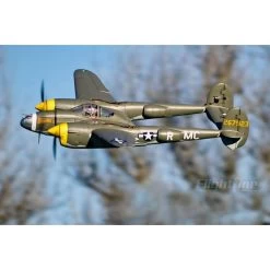 Freewing FlightLine P-38L Lightning 1600mm PNP (Allied Green) -Speelgoed Vliegtuig Winkel freewing flightline p 38l lightning 1600mm pnp pacific silver 17