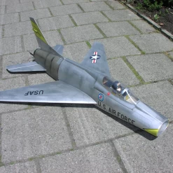 RBC Kits F-100 The Hun Super Sabre Jet EDF 70mm (CNC Wood Kit)