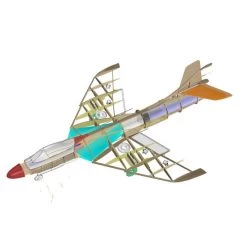 RBC Kits Hawker Hunter Jet EDF 90mm (CNC Wood Kit) -Speelgoed Vliegtuig Winkel rbc kits cnc hawker hunter jet edf 90mm cnc wood kit 12