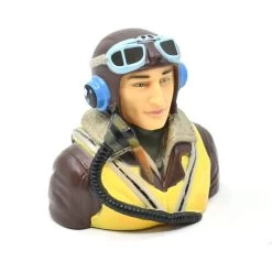 RC Flying British WWII Warbird Pilot Bust 1/6