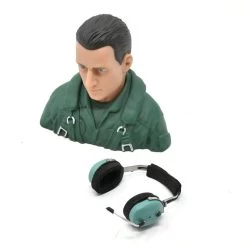 RC Flying Civil Pilot Bust With Amovible Hearphones 1/5 1/4 -Speelgoed Vliegtuig Winkel rc flying civil pilot bust with amovible hearphones 15 14 2