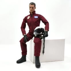 RC Flying Fullbody Jets Pilot With Amovible Helmet 1/6 (Brown) -Speelgoed Vliegtuig Winkel rc flying fullbody jets pilot with amovible helmet 16 brown 3
