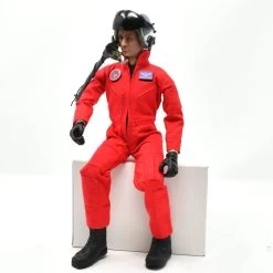 RC Flying Fullbody Jets Pilot With Amovible Helmet 1/6 (Red)