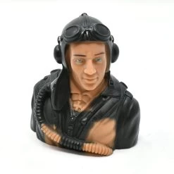 RC Flying German WWII Warbirds Pilot Bust 1/5 Prime Paint