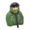 RC Flying Jets Pilot Bust Green 1/7