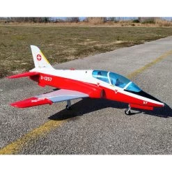 SebArt Mini BAe Hawk T1 V2 90mm 1,42m ARF (White/Red) -Speelgoed Vliegtuig Winkel sebart mini bae hawk t1 v2 90mm 142m arf whitered 2