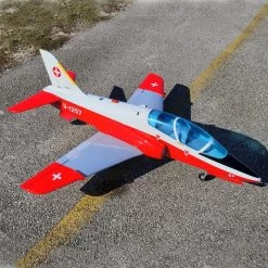 SebArt Mini BAe Hawk T1 V2 90mm 1,42m ARF (White/Red)