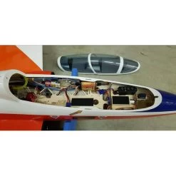 SebArt Mini MB-339 90mm Jet 1,38m ARF (White-Orange) -Speelgoed Vliegtuig Winkel sebart mini mb 339 90mm jet 138m arf white orange 8