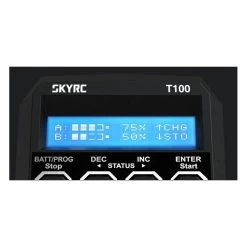 SkyRC T100 Duo AC Charger 2x50W (2-4S Up To 5A) -Speelgoed Vliegtuig Winkel skyrc t100 duo ac charger 2x50w 2 4s up to 5a 5